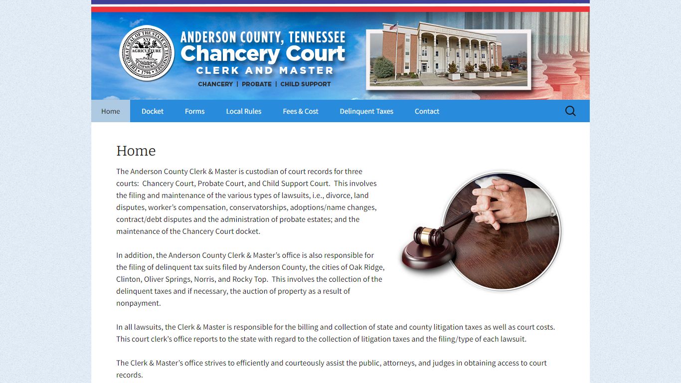 Home - Anderson County Tennessee Clerk & Master